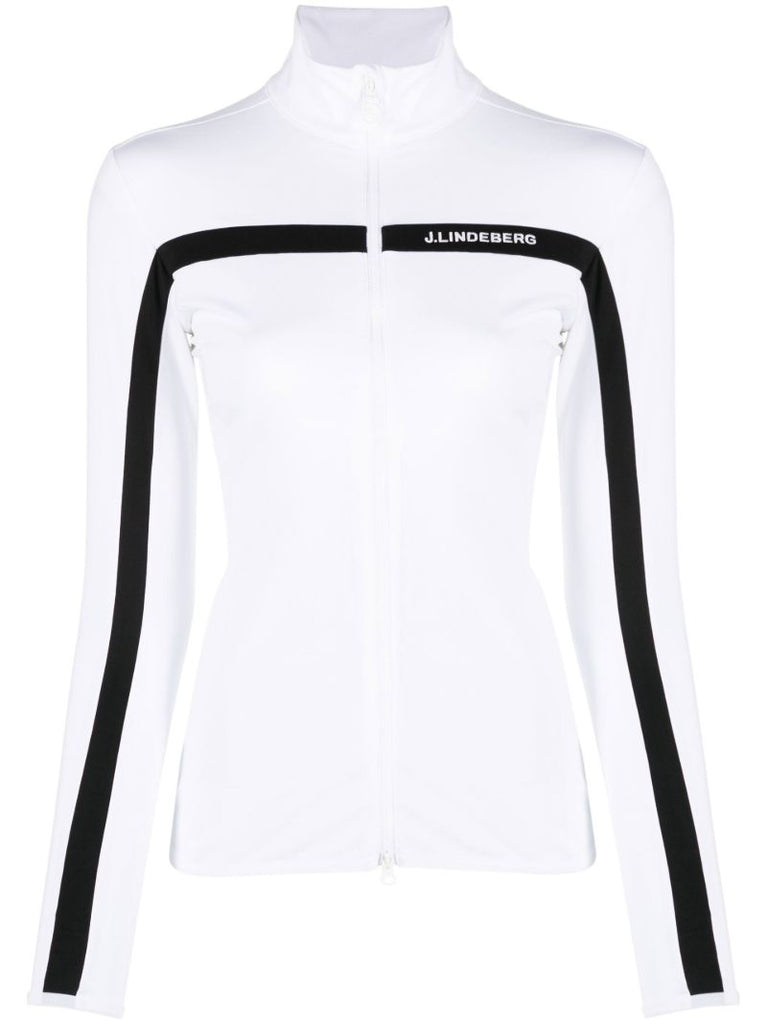 White Janice Mid Layer Golf Jacket