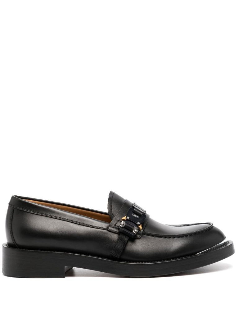 Black Evidence Leather Loafers