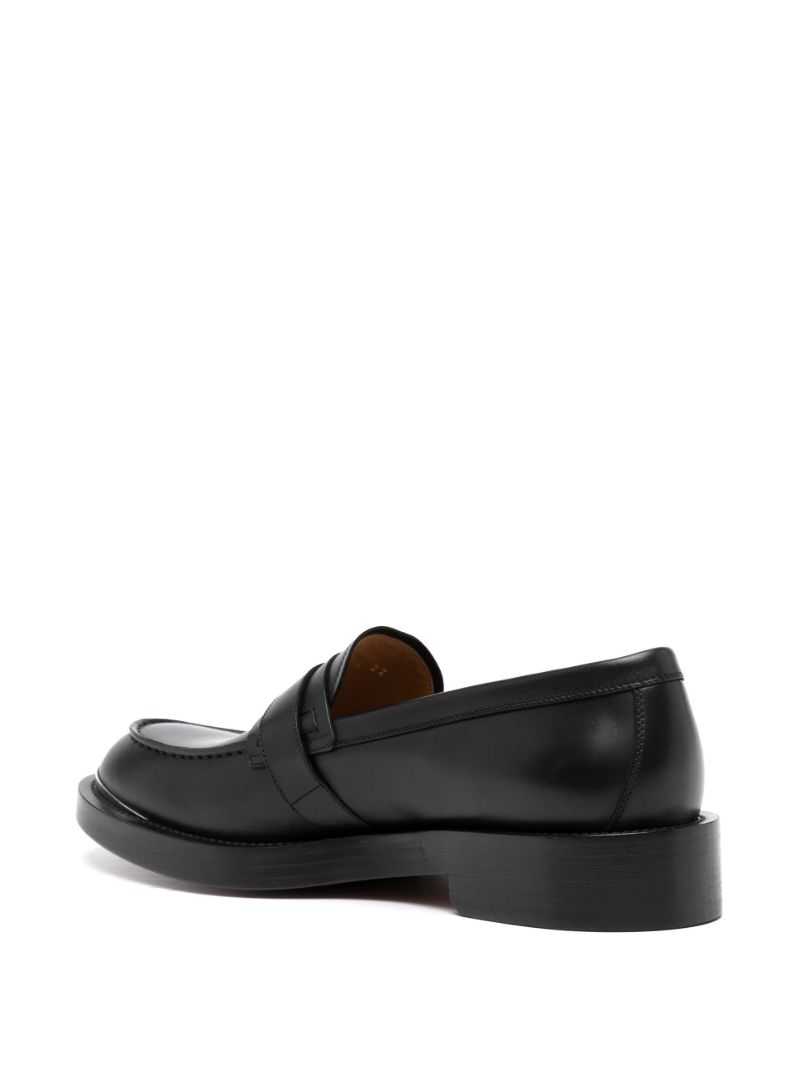 Black Evidence Leather Loafers
