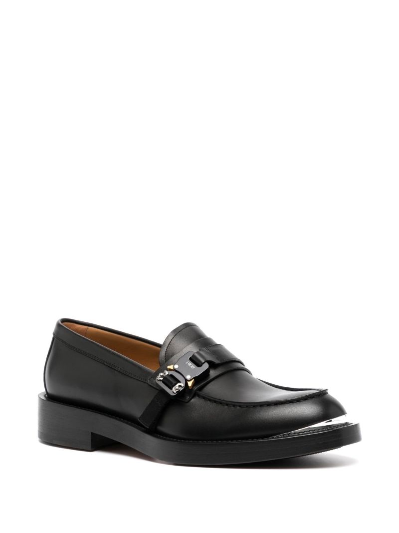 Black Evidence Leather Loafers
