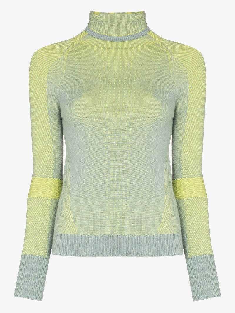 Grey Holden High-neck Knit Ski Top
