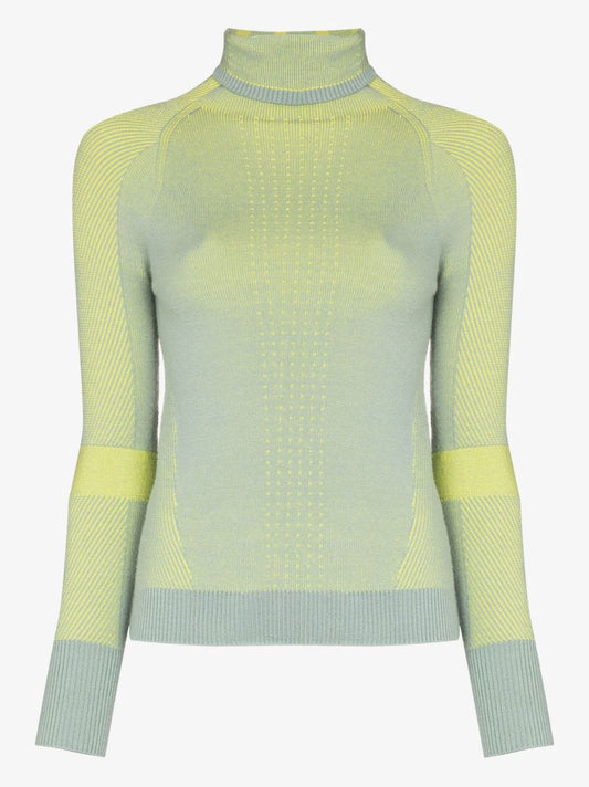 Grey Holden High-neck Knit Ski Top