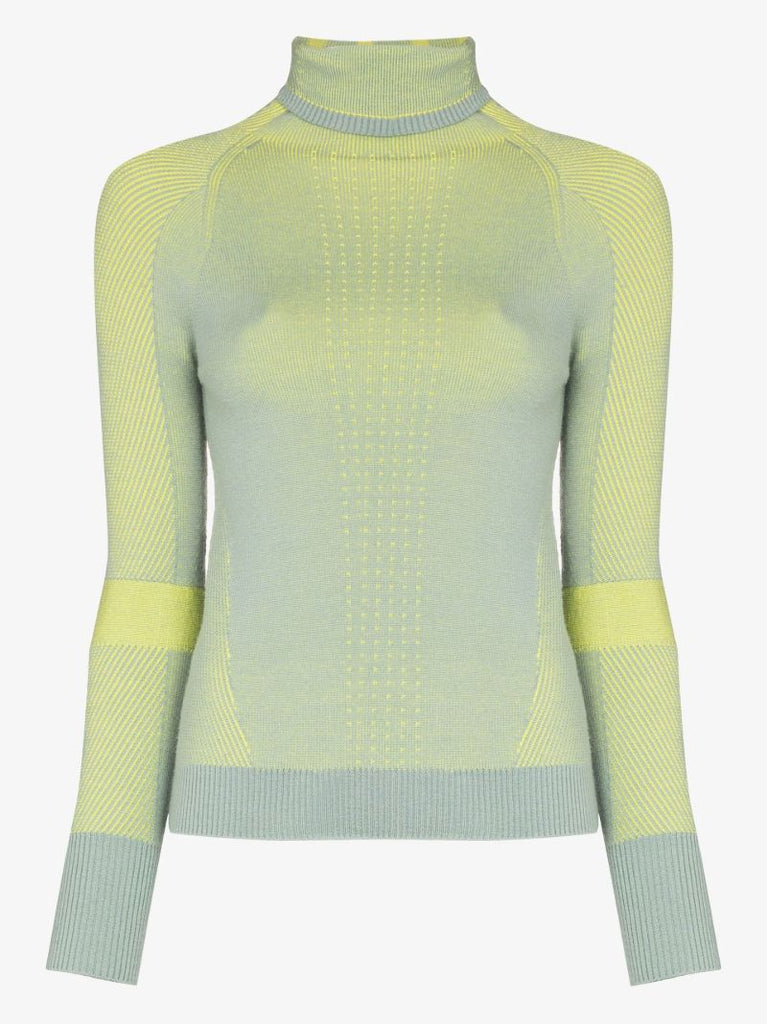 Grey Holden High-neck Knit Ski Top