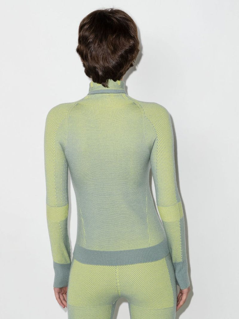 Grey Holden High-neck Knit Ski Top