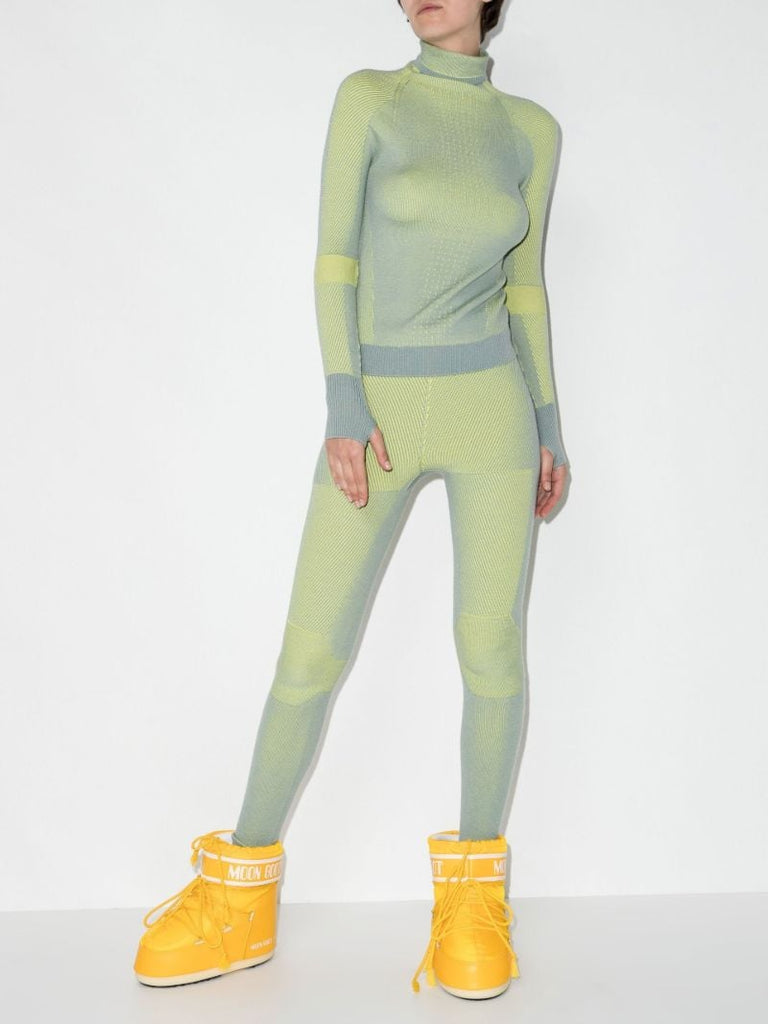 Grey Holden High-neck Knit Ski Top