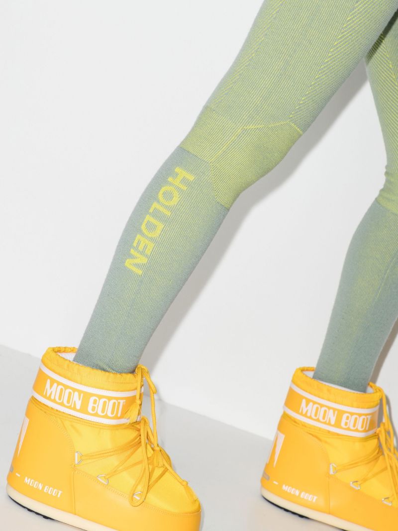 Green Knitted Ski Trousers