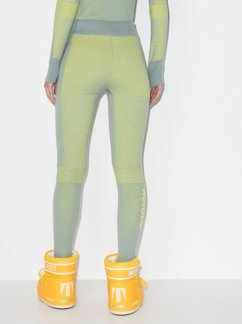 Green Knitted Ski Trousers