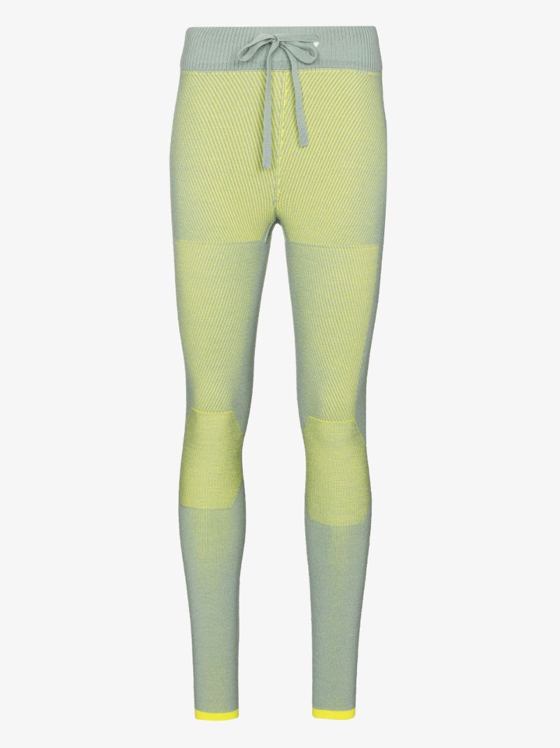 Green Knitted Ski Trousers
