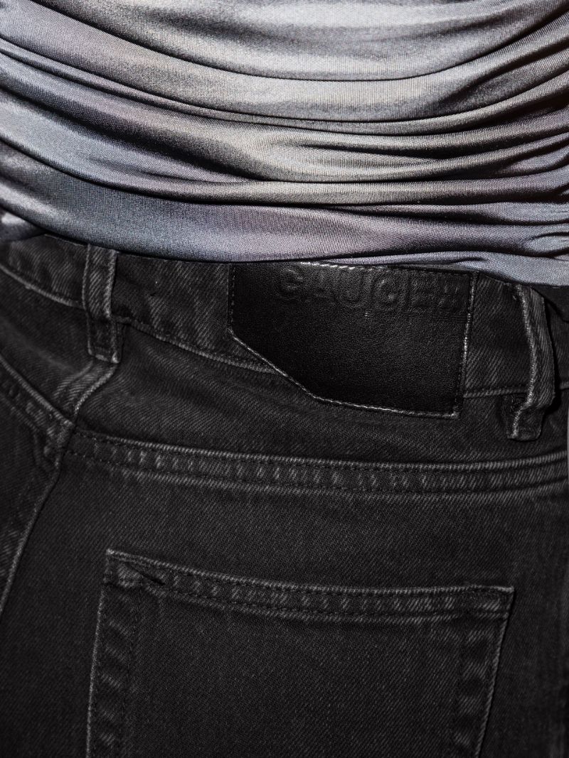 Black Sunda Flared Denim Jeans