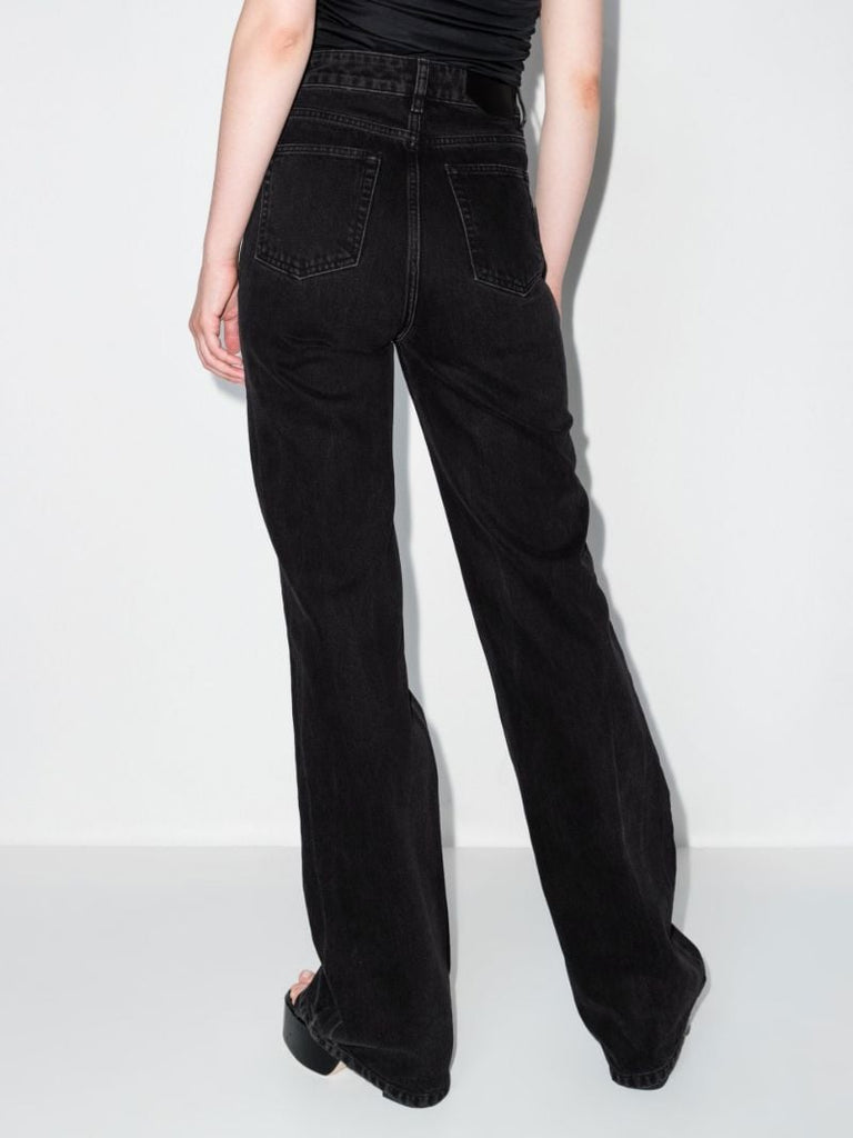 Black Sunda Flared Denim Jeans