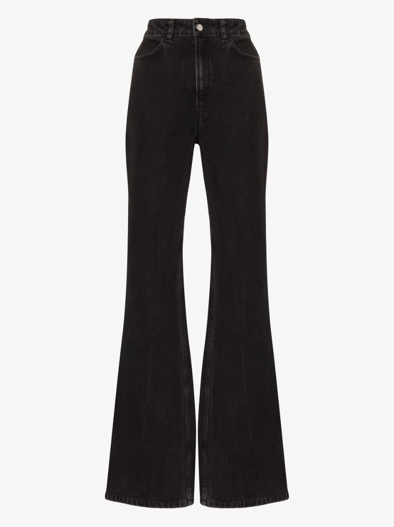 Black Sunda Flared Denim Jeans