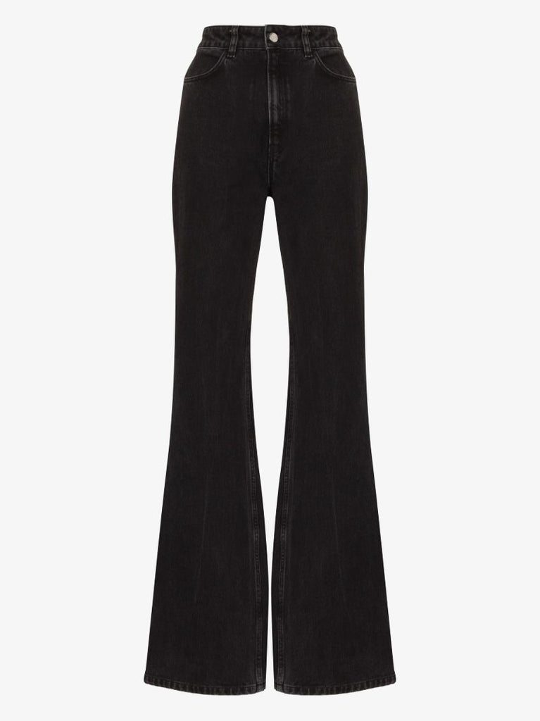 Black Sunda Flared Denim Jeans