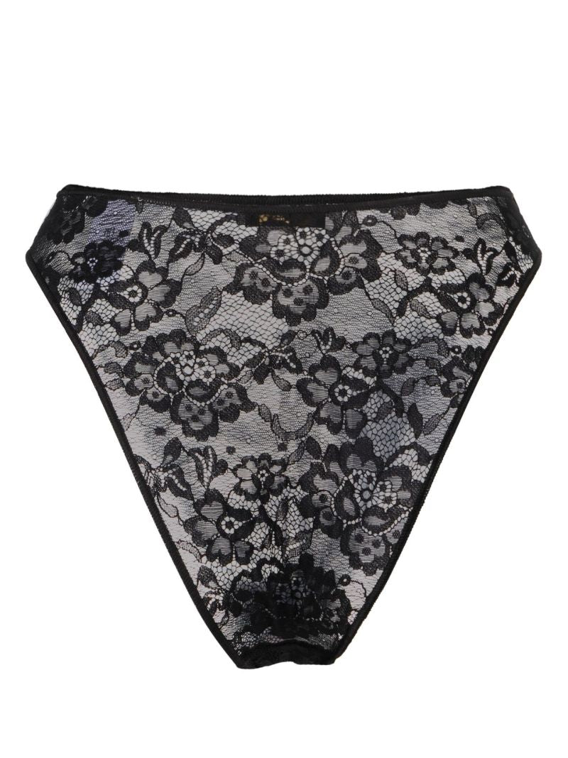 Black O-lover '90s Lace Briefs