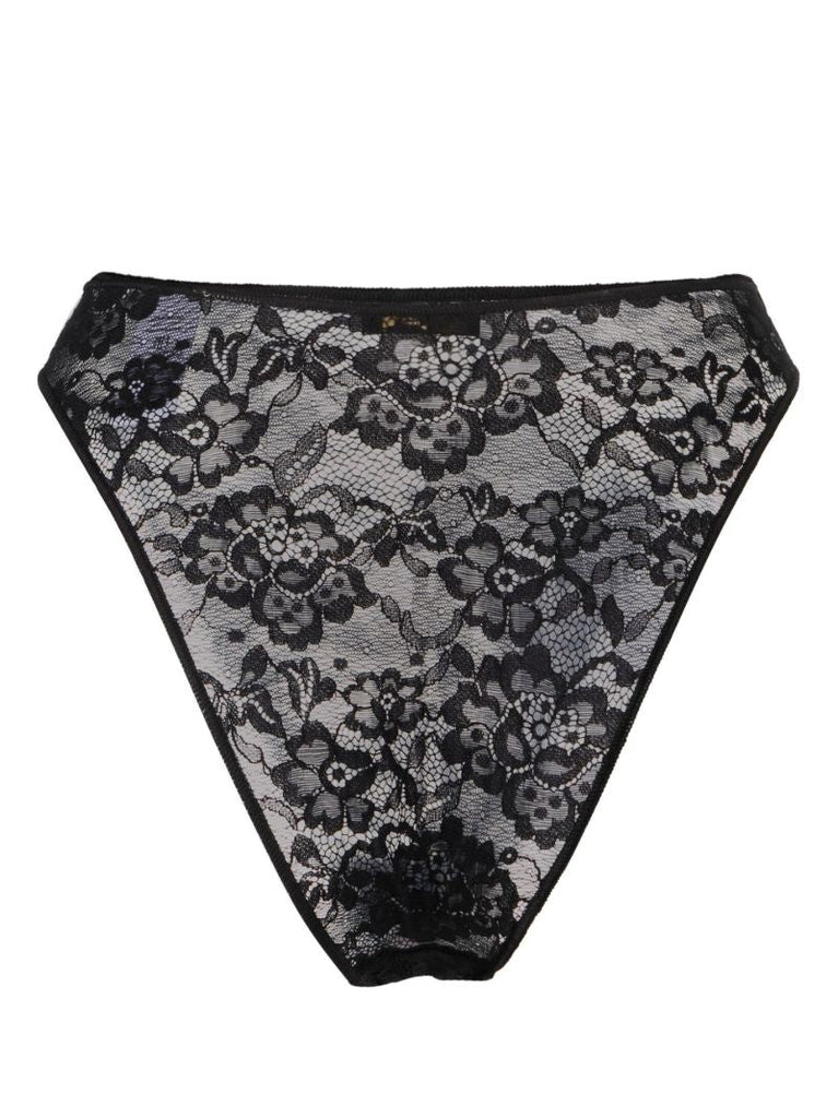 Black O-lover '90s Lace Briefs