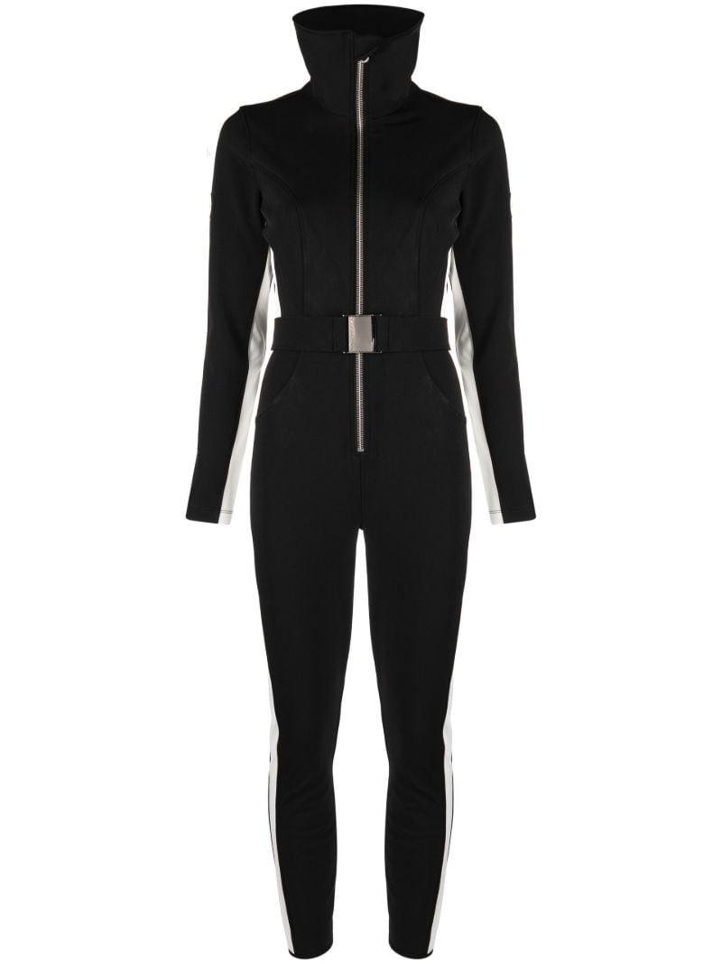 Black Side Stripe Ski Suit