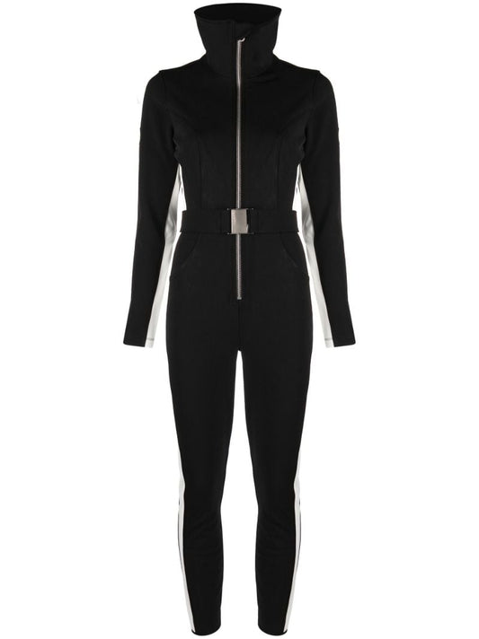 Black Side Stripe Ski Suit