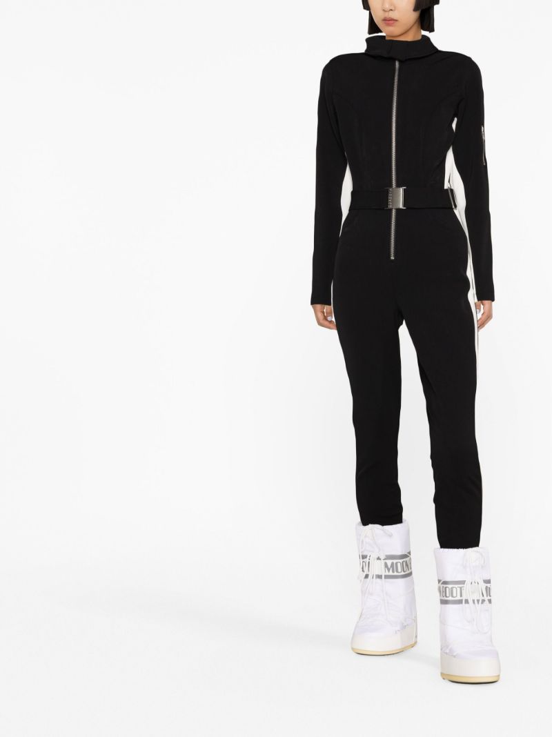 Black Side Stripe Ski Suit