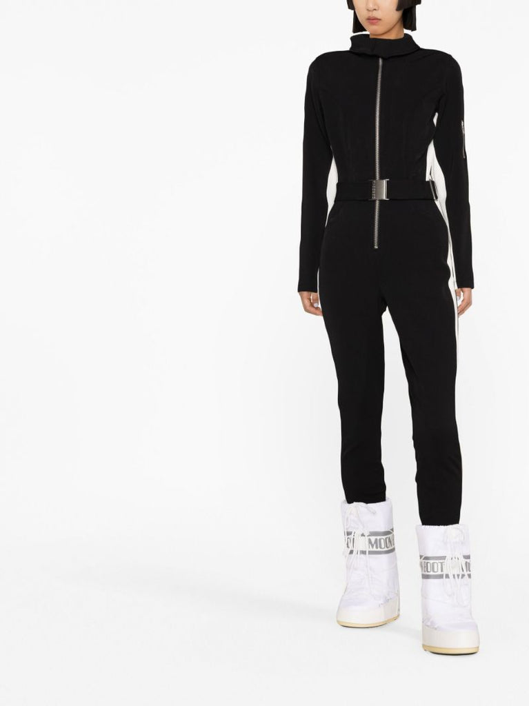 Black Side Stripe Ski Suit