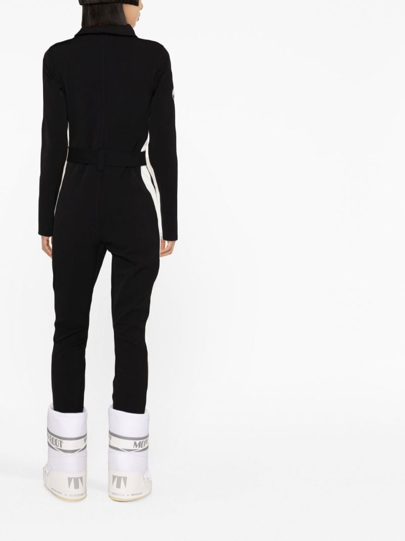 Black Side Stripe Ski Suit