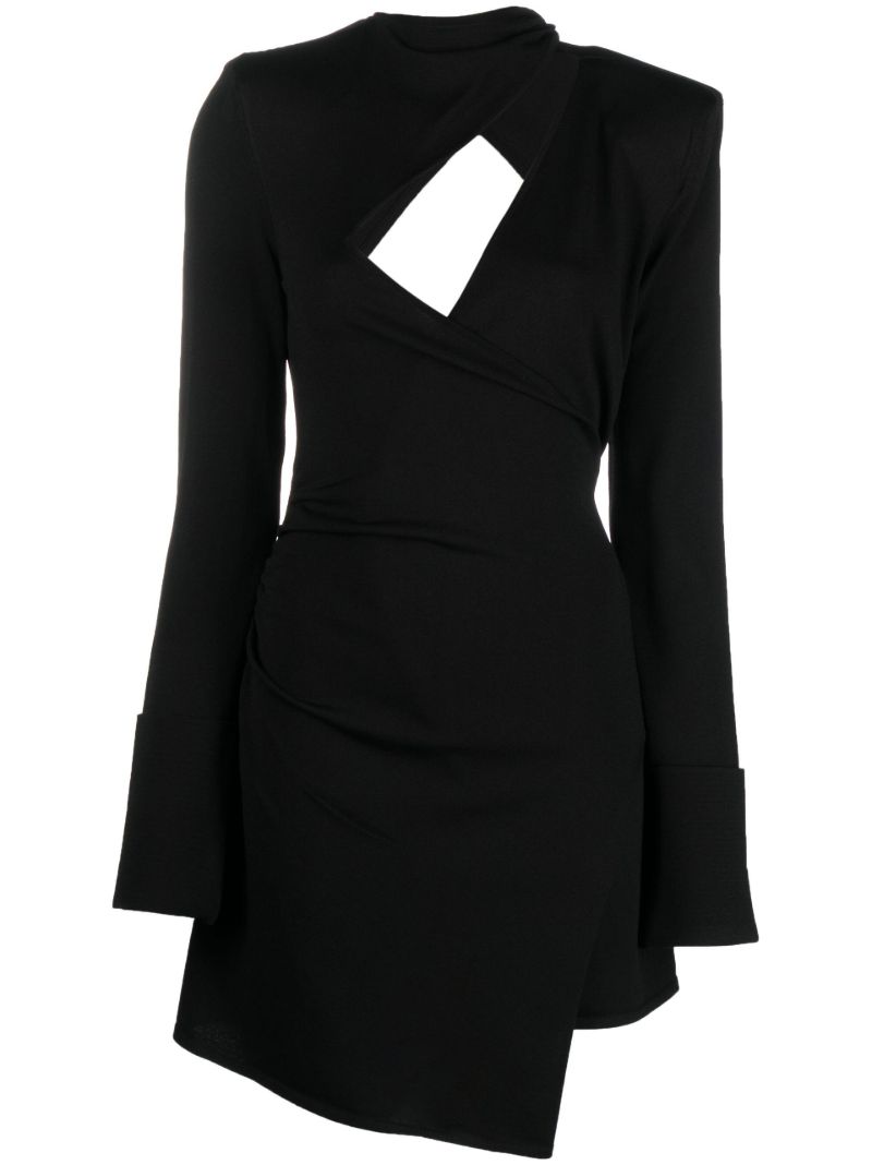 Black Cata Cut-out Mini Dress