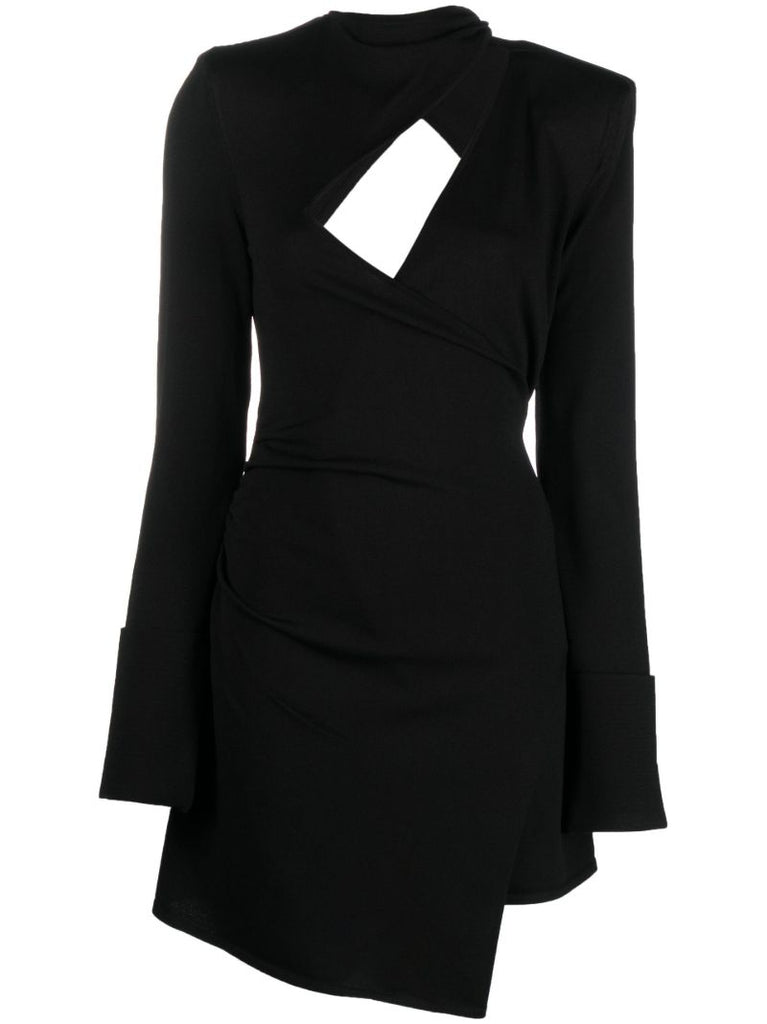 Black Cata Cut-out Mini Dress