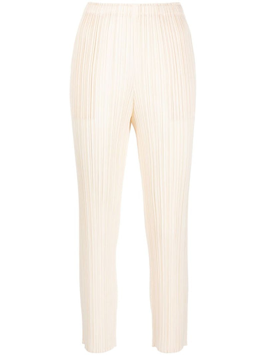 Neutral New Colourful Basics 3 PlissÃ_x0083_Â© Trousers