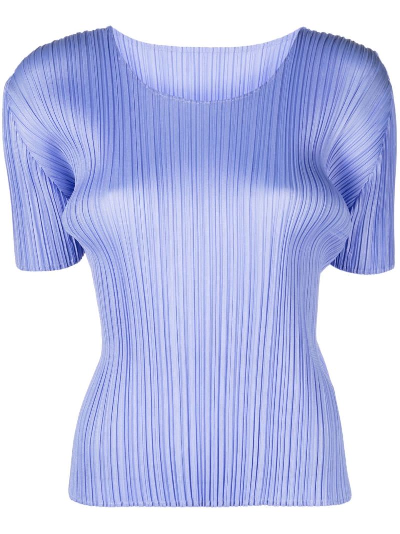 Blue Basics PlissÃ_x0083_Â© T-shirt