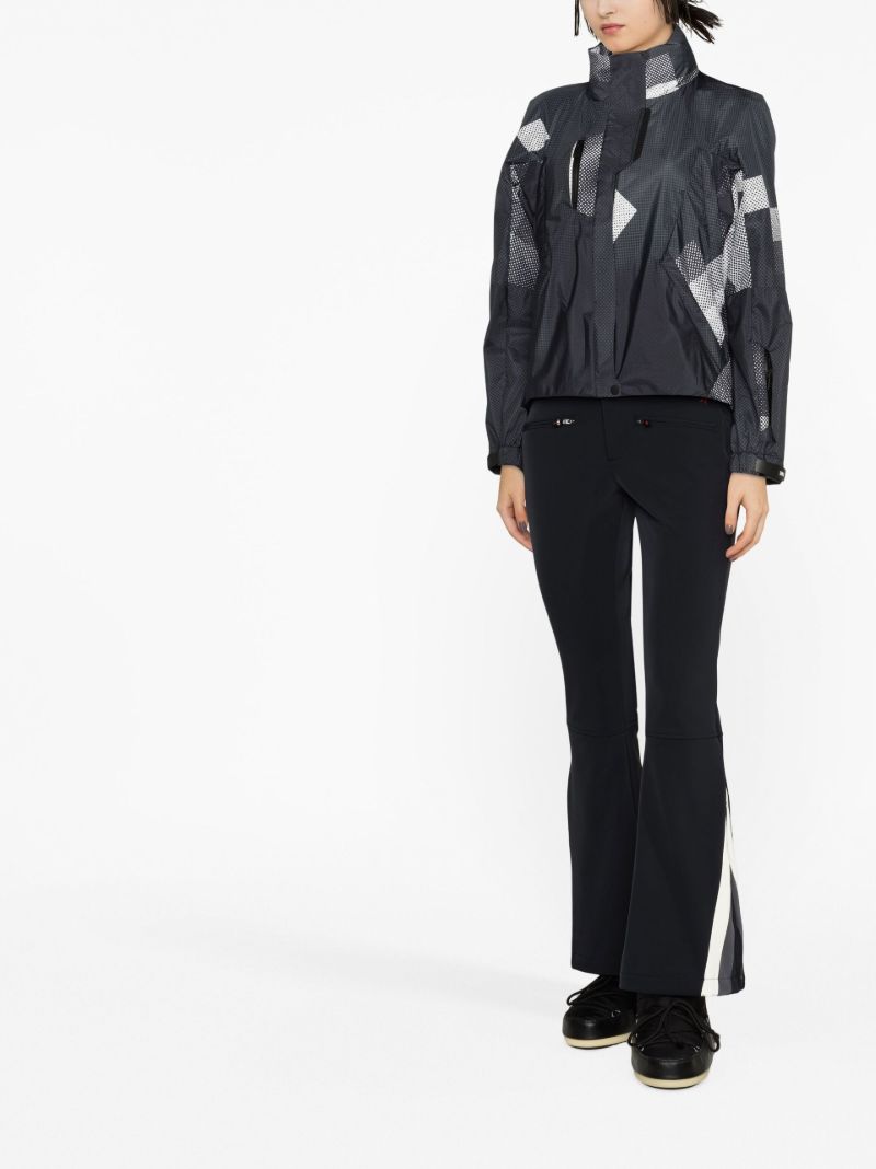 Black 3l Pixelated Print Ski Jacket