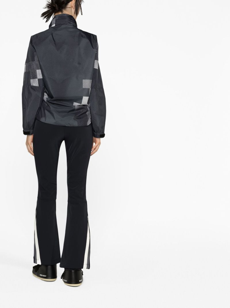 Black 3l Pixelated Print Ski Jacket