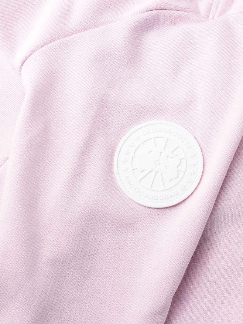 Pink Muskoka Logo Cotton Hoodie
