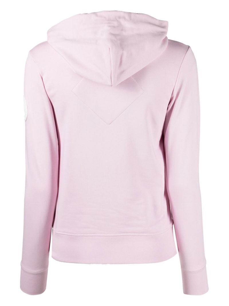 Pink Muskoka Logo Cotton Hoodie