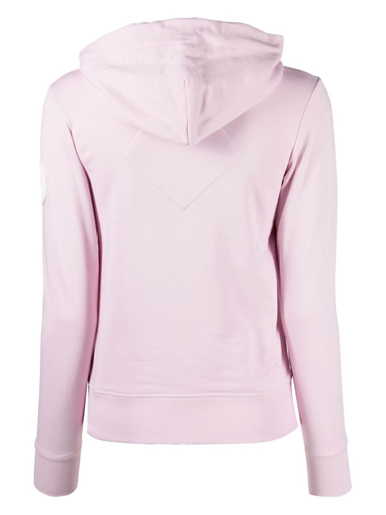 Pink Muskoka Logo Cotton Hoodie