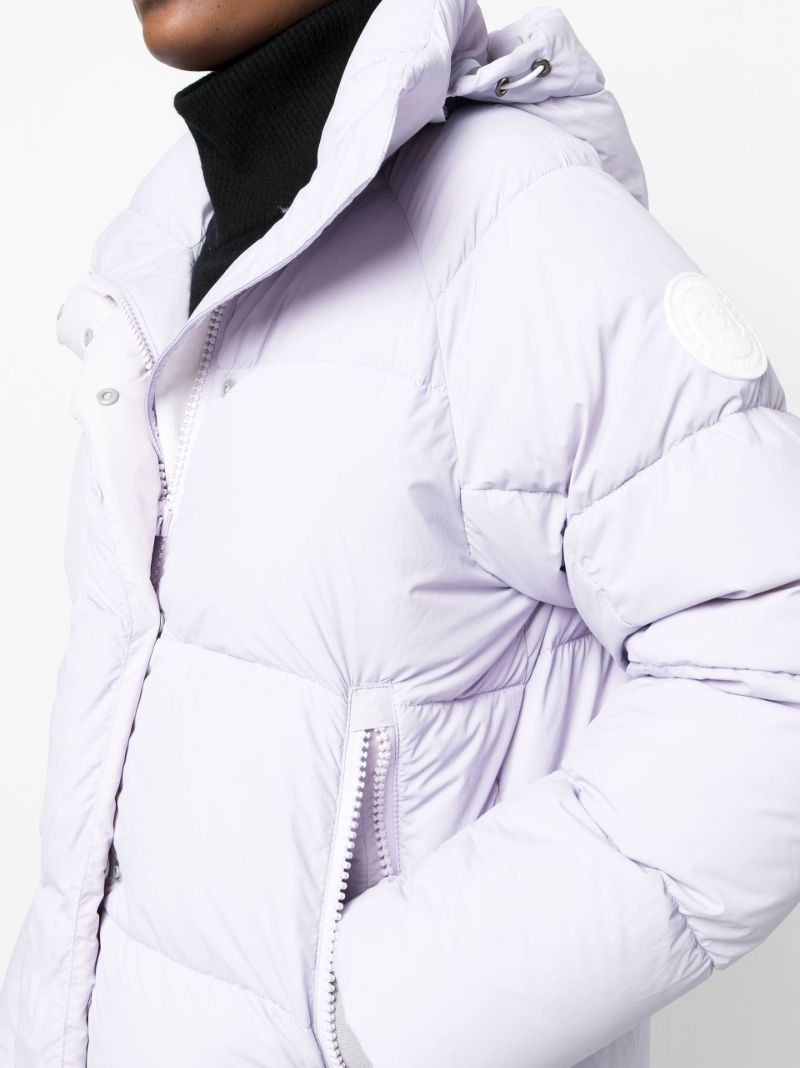 Purple Junction Hooded Quilted Jacket
