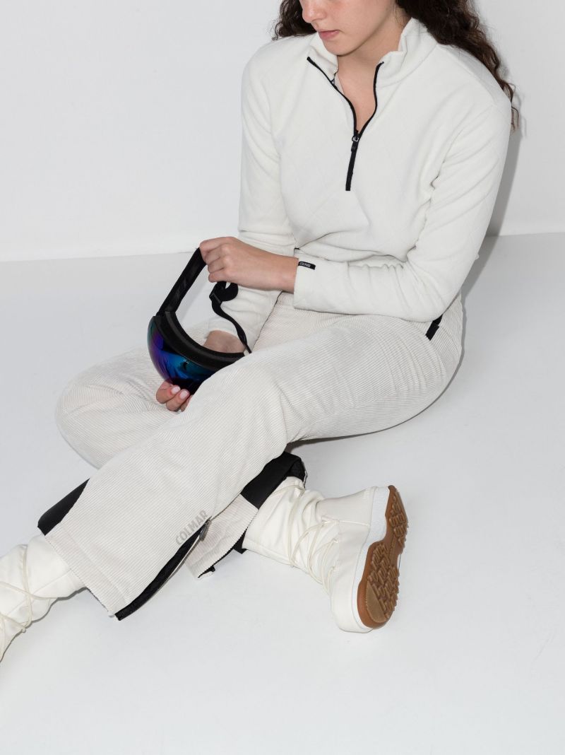 Neutral Colour Block Ski Trousers