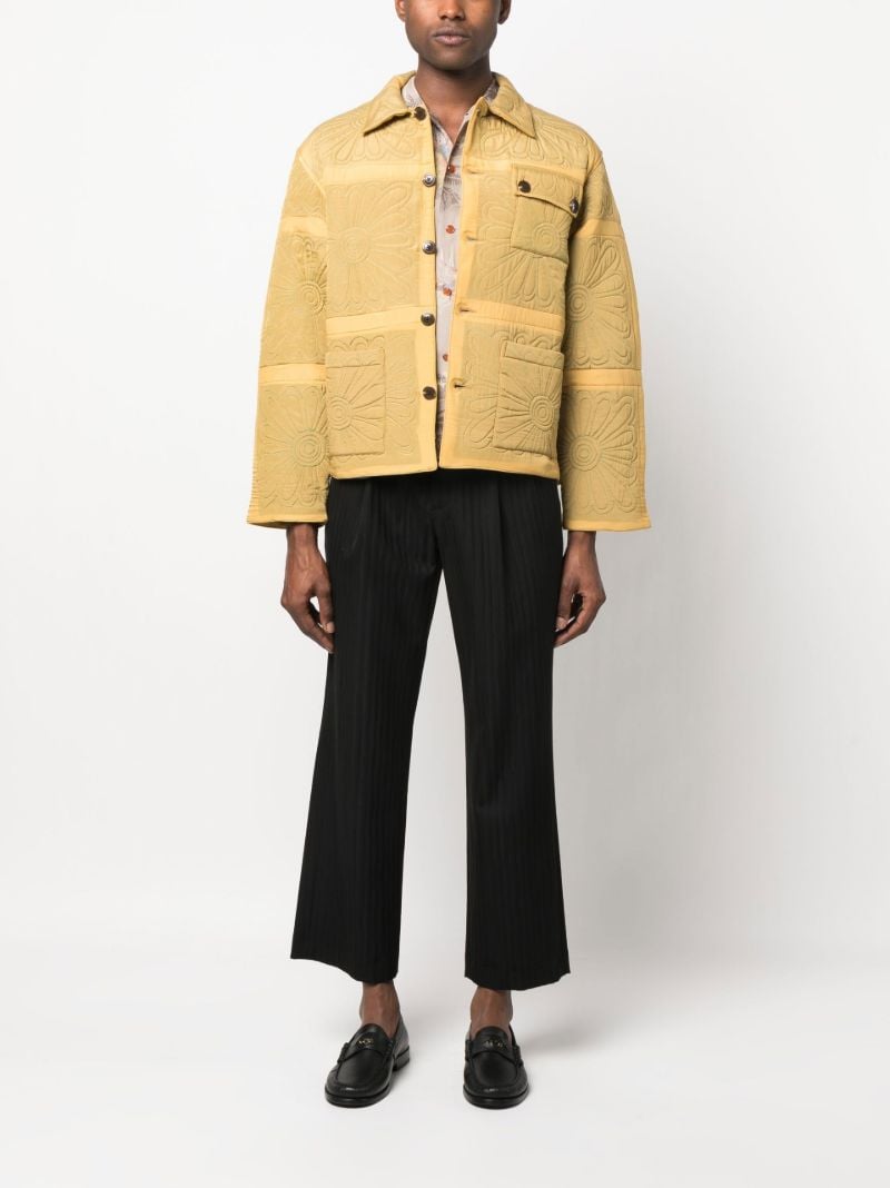 Yellow Daisy Quilted Jacket
