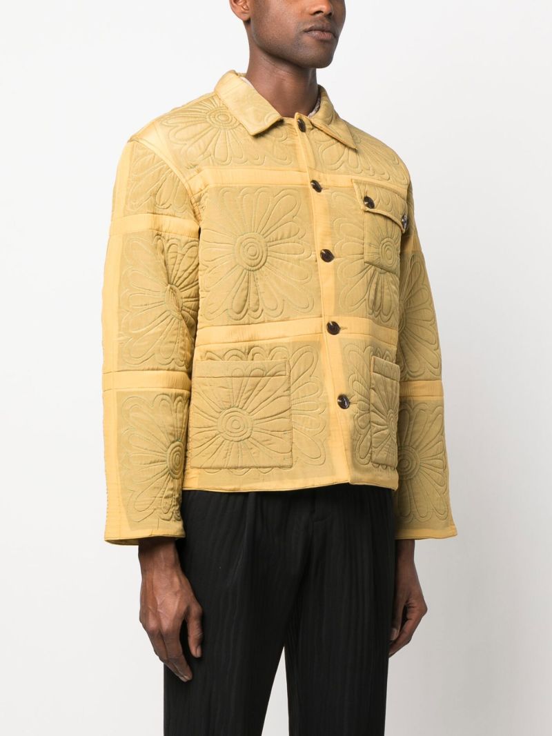 Yellow Daisy Quilted Jacket