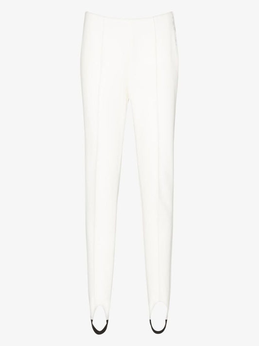 White Elaine Stirrup Ski Leggings
