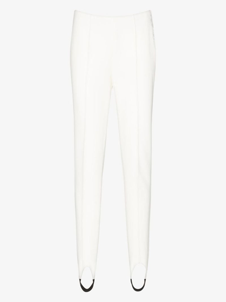 White Elaine Stirrup Ski Leggings