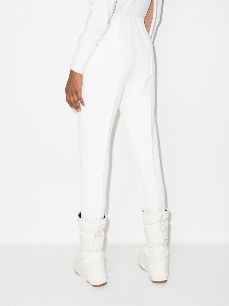 White Elaine Stirrup Ski Leggings