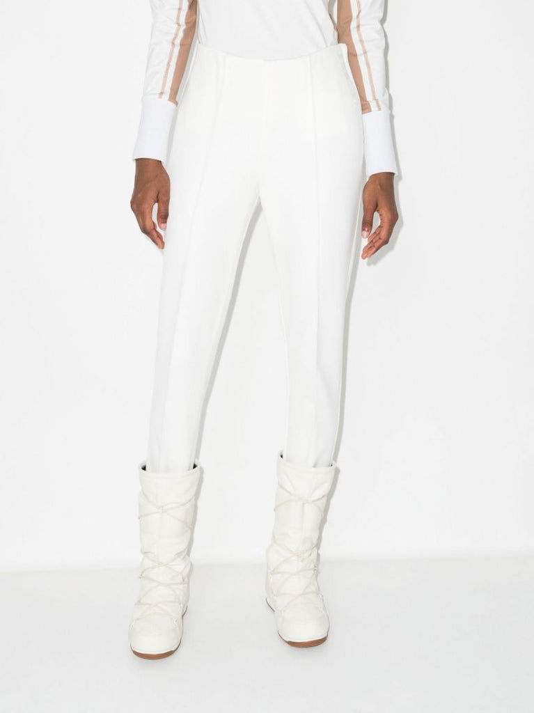 White Elaine Stirrup Ski Leggings