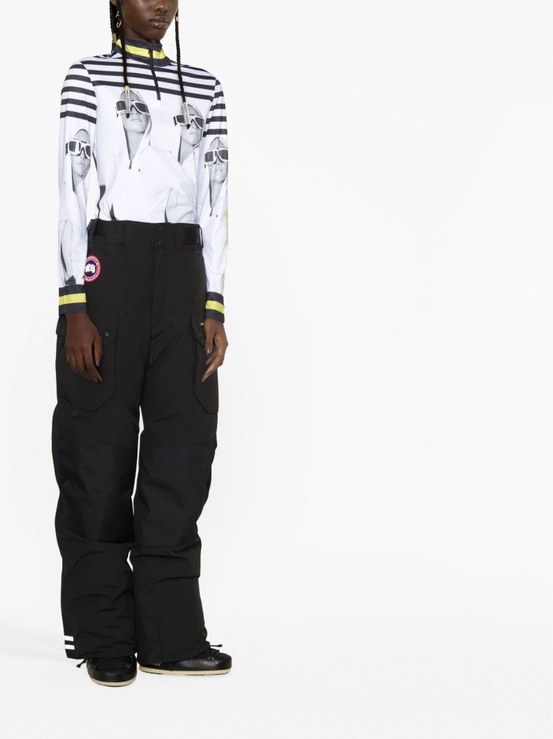 White Beline Base Layer Ski Top