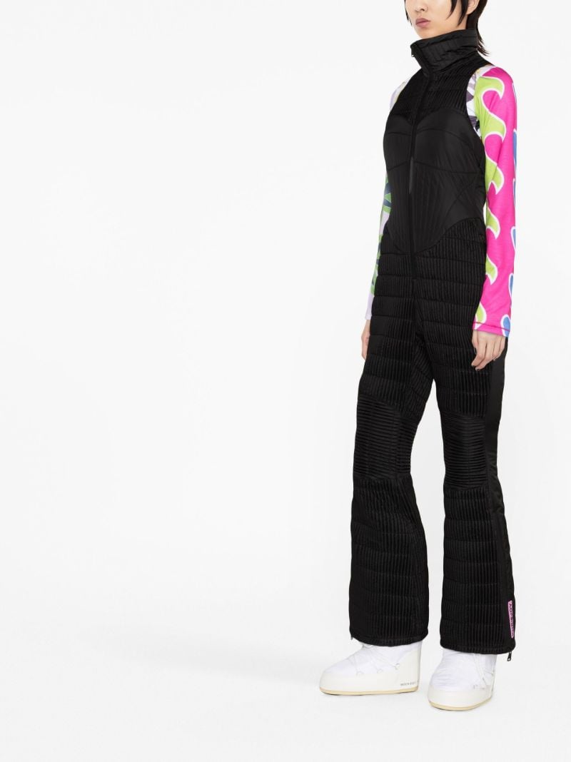 Black Quilted Ski Jumpsuit