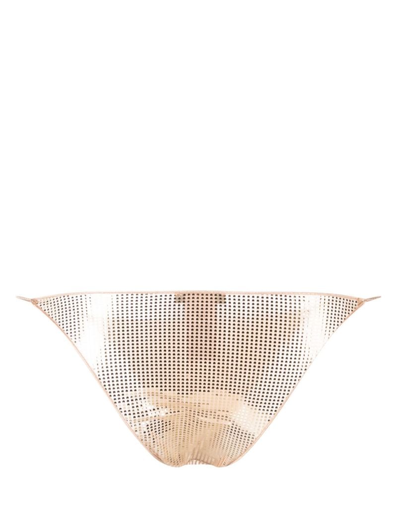 Neutral Disco Embellished Briefs