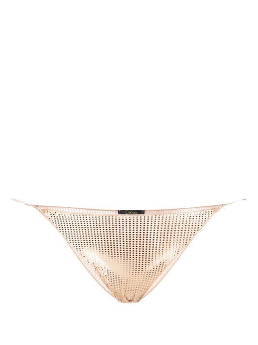 Neutral Disco Embellished Briefs