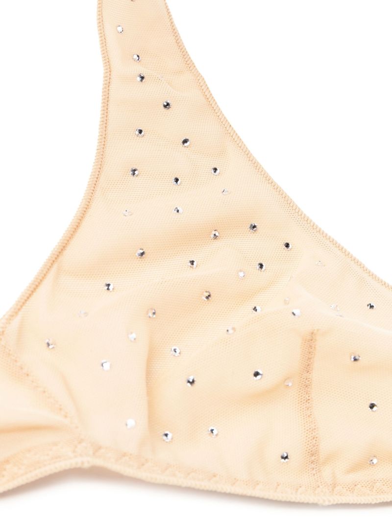 Neutral Gem Mesh Bralette