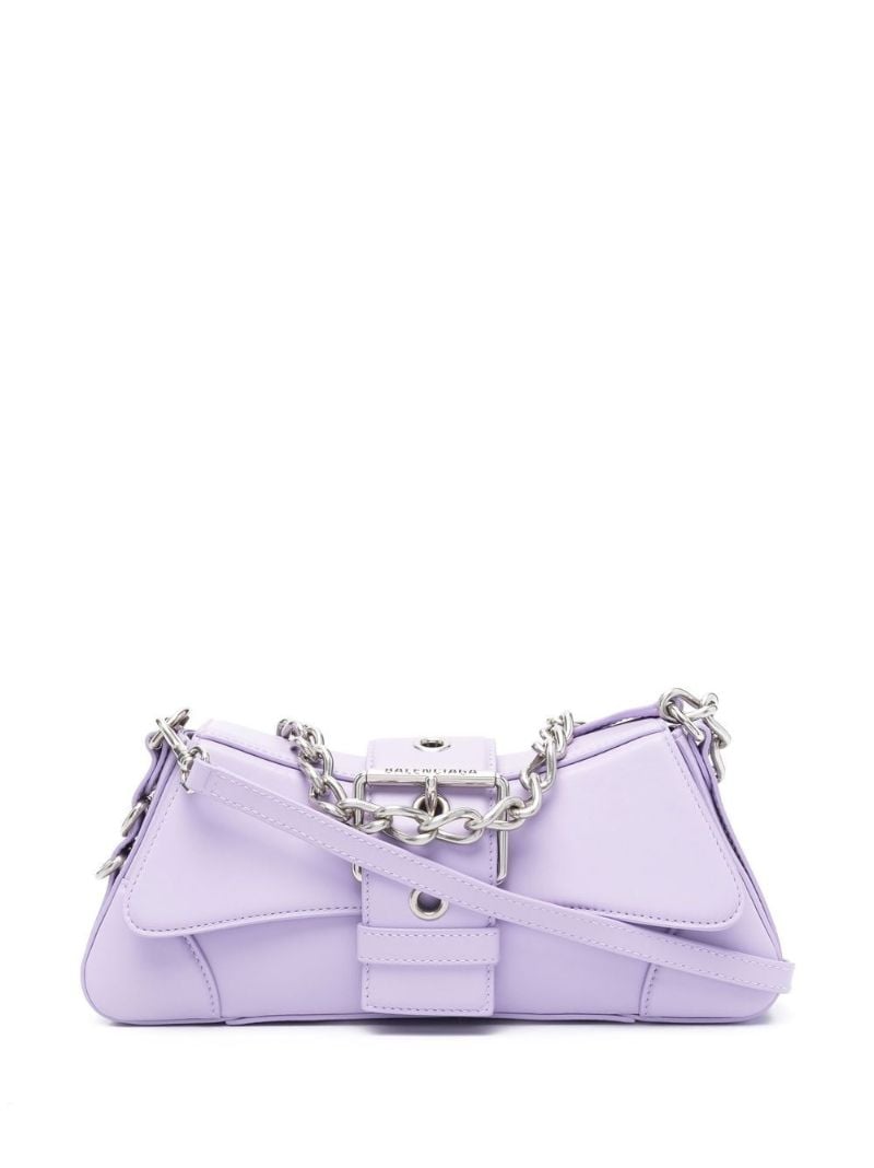 Purple Lindsay Small Leather Shoulder Bag