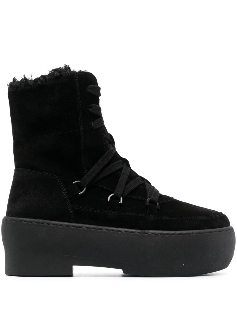 Black Gia 24 Suede Ankle Boots
