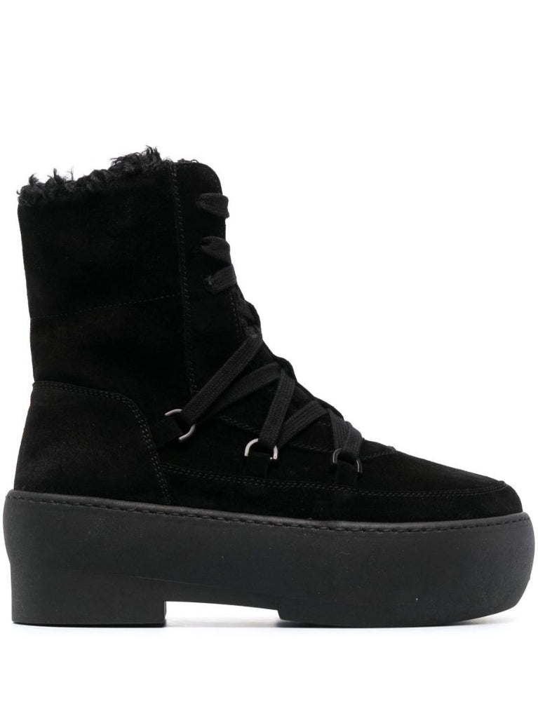 Black Gia 24 Suede Ankle Boots