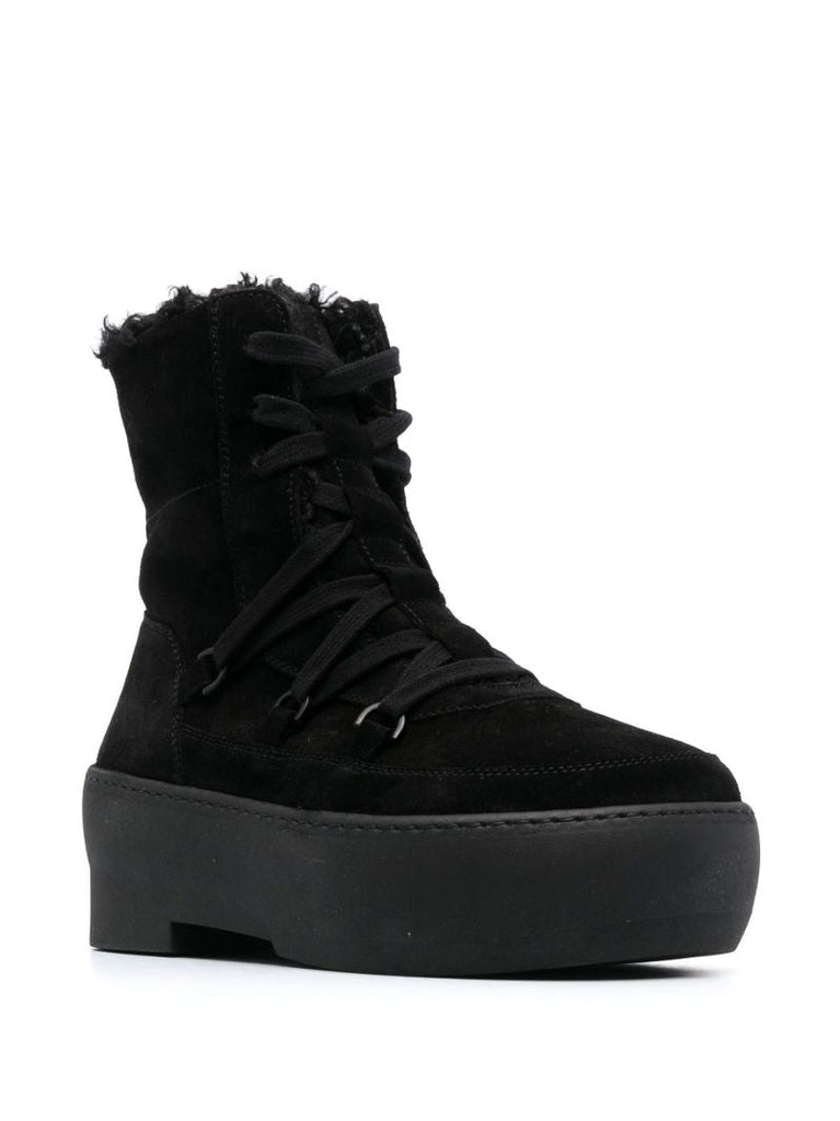 Black Gia 24 Suede Ankle Boots