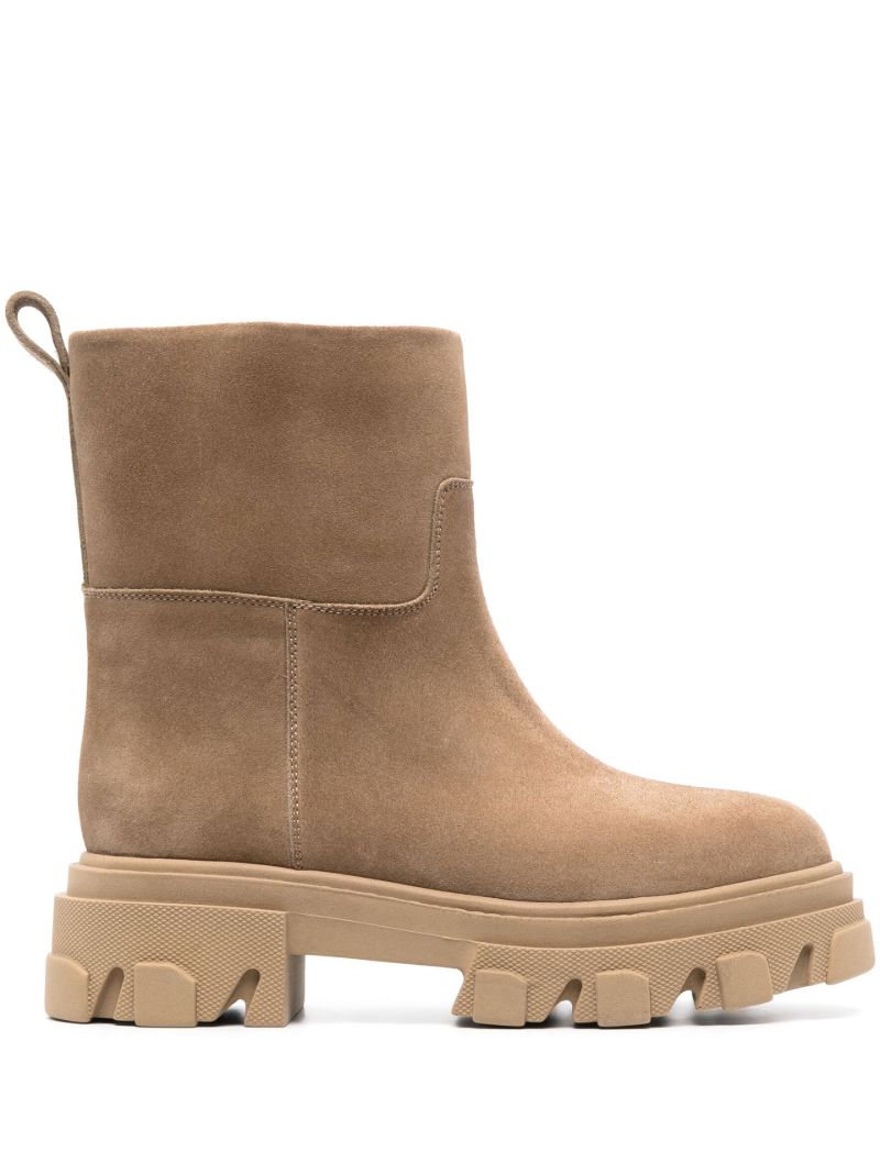 Brown Gia 23 Suede Ankle Boots